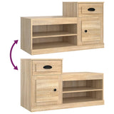 Shoe Cabinet Sonoma Oak 100x42x60 cm Engineered Wood - Extra Image