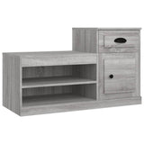Shoe Cabinet Grey Sonoma 100x42x60 cm Engineered Wood - Front View