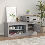 Shoe Cabinet Grey Sonoma 100x42x60 cm Engineered Wood