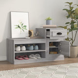 Shoe Cabinet Grey Sonoma 100x42x60 cm Engineered Wood - Side View