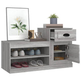 Shoe Cabinet Grey Sonoma 100x42x60 cm Engineered Wood - 45-Degree Angle