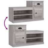 Shoe Cabinet Grey Sonoma 100x42x60 cm Engineered Wood - Extra Image