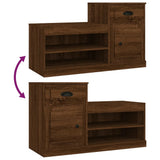 Shoe Cabinet Brown Oak 100x42x60 cm Engineered Wood