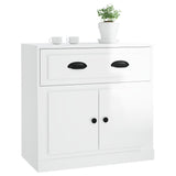 Sideboard High Gloss White 70x35.5x67.5 cm Engineered Wood - Top-Down View