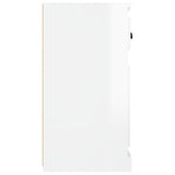Sideboard High Gloss White 70x35.5x67.5 cm Engineered Wood