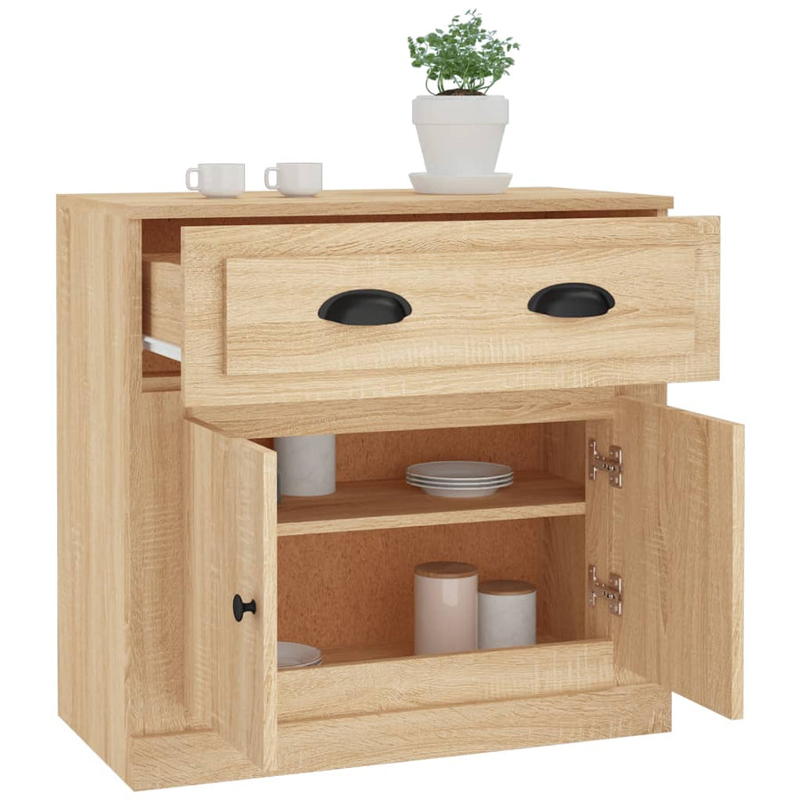 Sideboard Sonoma Oak 70x35.5x67.5 cm Engineered Wood
