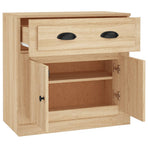 Sideboard Sonoma Oak 70x35.5x67.5 cm Engineered Wood
