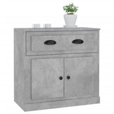 Sideboard Concrete Grey 70x35.5x67.5 cm Engineered Wood - Top-Down View