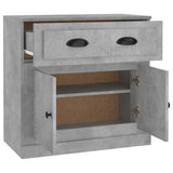 Sideboard Concrete Grey 70x35.5x67.5 cm Engineered Wood
