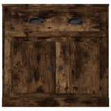 Sideboard Smoked Oak 70x35.5x67.5 cm Engineered Wood
