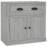 Sideboard Grey Sonoma 70x35.5x67.5 cm Engineered Wood - Front View