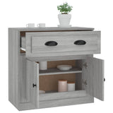 Sideboard Grey Sonoma 70x35.5x67.5 cm Engineered Wood - 45-Degree Angle