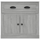 Sideboard Grey Sonoma 70x35.5x67.5 cm Engineered Wood - Rear View