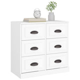Sideboard White 70x35.5x67.5 cm Engineered Wood - Top-Down View