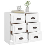 Sideboard White 70x35.5x67.5 cm Engineered Wood - 45-Degree Angle