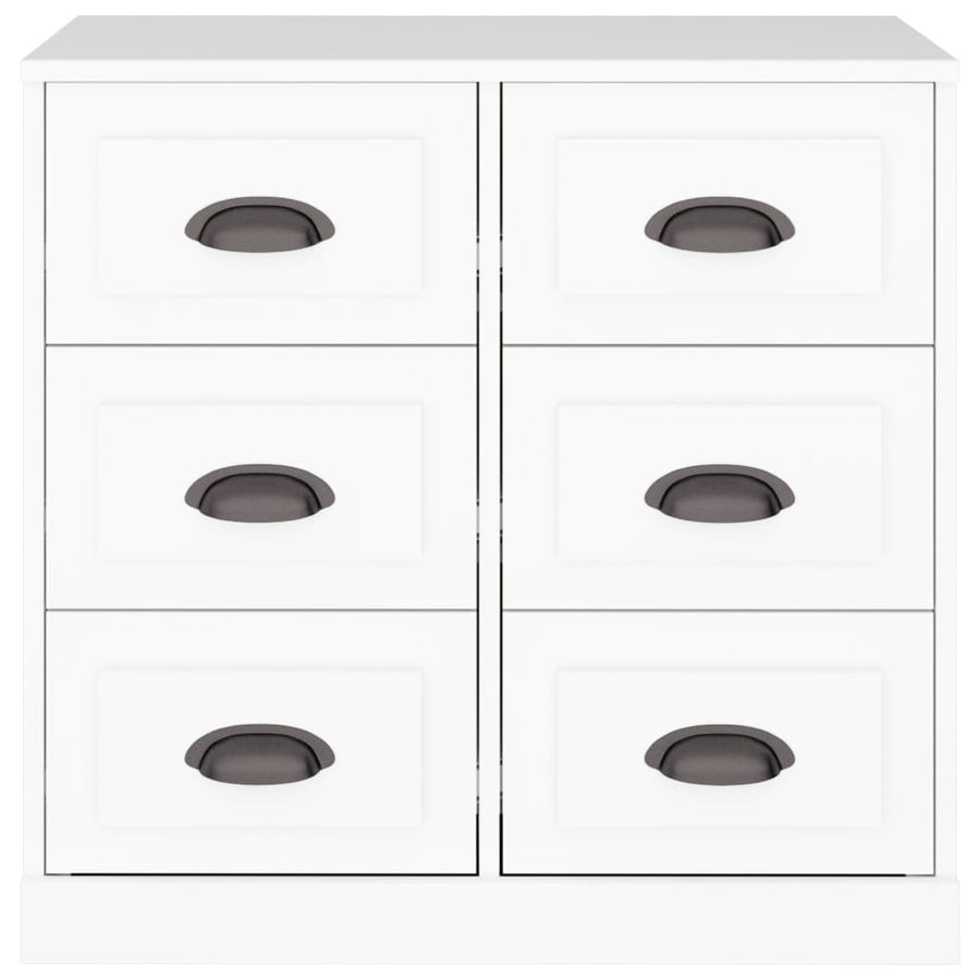 Sideboard White 70x35.5x67.5 cm Engineered Wood