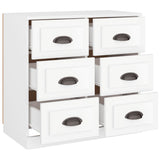 Sideboard White 70x35.5x67.5 cm Engineered Wood - Low Angle