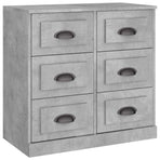 Sideboard Concrete Grey 70x35.5x67.5 cm Engineered Wood