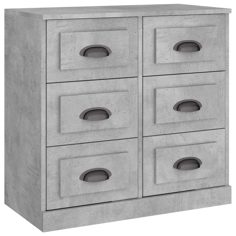 Sideboard Concrete Grey 70x35.5x67.5 cm Engineered Wood