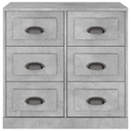 Sideboard Concrete Grey 70x35.5x67.5 cm Engineered Wood