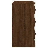 Sideboard Brown Oak 70x35.5x67.5 cm Engineered Wood - Close-Up Angle