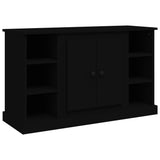 Sideboard Black 100x35.5x60 cm Engineered Wood - Front View