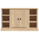Sideboard Sonoma Oak 100x35.5x60 cm Engineered Wood - Rear View