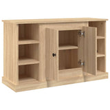 Sideboard Sonoma Oak 100x35.5x60 cm Engineered Wood - Low Angle