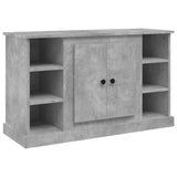 Sideboard Concrete Grey 100x35.5x60 cm Engineered Wood - Front View