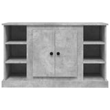 Sideboard Concrete Grey 100x35.5x60 cm Engineered Wood - Rear View