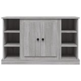 Sideboard Grey Sonoma 100x35.5x60 cm Engineered Wood - Rear View
