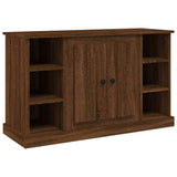 Sideboard Brown Oak 100x35.5x60 cm Engineered Wood - Front View