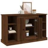Sideboard Brown Oak 100x35.5x60 cm Engineered Wood - 45-Degree Angle