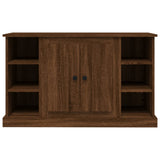 Sideboard Brown Oak 100x35.5x60 cm Engineered Wood - Rear View
