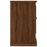 Sideboard Brown Oak 100x35.5x60 cm Engineered Wood - Close-Up Angle