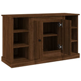 Sideboard Brown Oak 100x35.5x60 cm Engineered Wood - Low Angle
