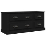 TV Cabinet Black 100x35.5x45 cm Engineered Wood - Front View