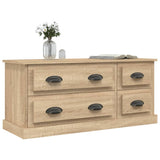 TV Cabinet Sonoma Oak 100x35.5x45 cm Engineered Wood - Top-Down View