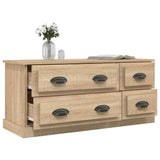 TV Cabinet Sonoma Oak 100x35.5x45 cm Engineered Wood - 45-Degree Angle