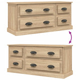 TV Cabinet Sonoma Oak 100x35.5x45 cm Engineered Wood - Low Angle