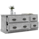 TV Cabinet Concrete Grey 100x35.5x45 cm Engineered Wood