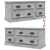 TV Cabinet Concrete Grey 100x35.5x45 cm Engineered Wood - Low Angle