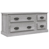 TV Cabinet Grey Sonoma 100x35.5x45 cm Engineered Wood - Front View