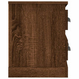 TV Cabinet Brown Oak 100x35.5x45 cm Engineered Wood - Close-Up Angle