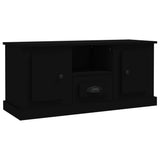 TV Cabinet Black 100x35.5x45 cm Engineered Wood - Front View