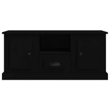 TV Cabinet Black 100x35.5x45 cm Engineered Wood - Rear View