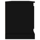 TV Cabinet Black 100x35.5x45 cm Engineered Wood - Close-Up Angle