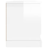 TV Cabinet High Gloss White 100x35.5x45 cm Engineered Wood