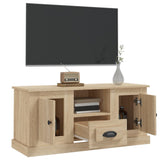TV Cabinet Sonoma Oak 100x35.5x45 cm Engineered Wood - 45-Degree Angle
