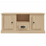 TV Cabinet Sonoma Oak 100x35.5x45 cm Engineered Wood - Rear View